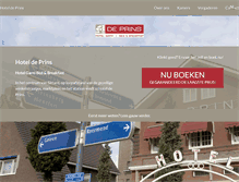 Tablet Screenshot of hoteldeprins.nl